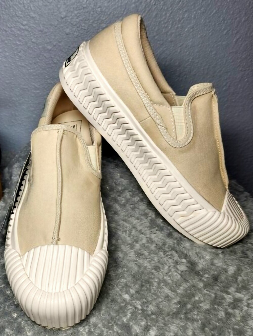 Excelsior Canvas Slip-On Retro Sneakers Cream – Rare Model - 8.5W/7M NEW!!!